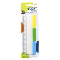 Notes, BNT Stick&acute;n, 3 farver,37x50mm assorteret pakke a 30 ark