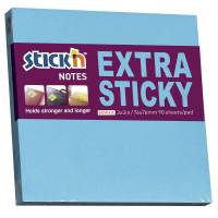 Notes, BNT Stick&acute;n, Extra sticky, bl&aring; 76x76mm