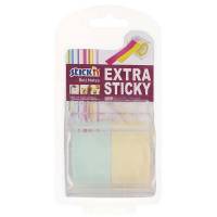 Notepad, BNT Stick&acute;n, Extra sticky gul/bl&aring;, 25x10mm