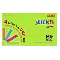 Notes, BNT Stick&acute;n, Magic neon assorteret, 127x76mm