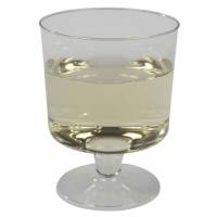 Drikkeb&aelig;ger Plast, 0.150 l, PS transparent, Spr&oslash;jtest&oslash;bt Hvidvin pose a 10 stk, F&oslash;devaregodkendt