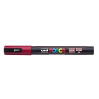 Paintmarker, Uni Posca, PC-3M, 0,9-1,3MM Rund spids, r&oslash;d, 40150114