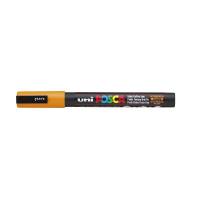 Paintmarker, Uni Posca, PC-3M, 0,9-1,3MM Rund spids, gul, permanent