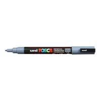 Paintmarker, Uni Posca, PC-3M, 0,9-1,3MM Rund spids, gr&aring;, 40150196