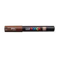 Paintmarker, Uni Posca, PC-1M, 0,7MM Rund spids, brun, permanent