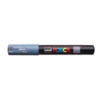 Paintmarker, Uni Posca, PC-1M, 0,7MM Rund spids, gr&aring;, 40150096