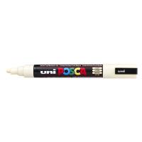 Paintmarker, Uni Posca, PC-5M, 1,8-2,5MM Rund spids, hvid, 40150319
