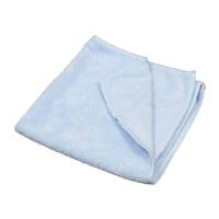 Mikrofiberklude, bl&aring; 400mmx400mm, pakke a 10 stk