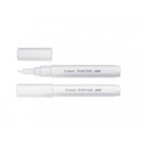 Marker, Pilot Pintor, FINE, 1,0MM Rund spids, hvid, 541544
