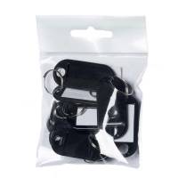 N&oslash;gleskilte, BNT, 50x23 etiketm&aring;l (LxB): 30x15mm, plastik, sort