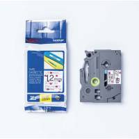 Labeltape, Brother Labeltape, TZEMPPH31 12mmx4.00m sort/pink