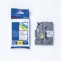 Labeltape, Brother Labeltape, TZEMQE31 12mmx4.00m sort/pink