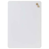 Glastavle, Naga, hvid, 700x500mm