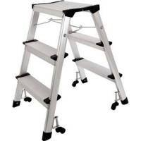 Trappestige, Twinco Twin, 3 trin mini aluminium/gr&aring;