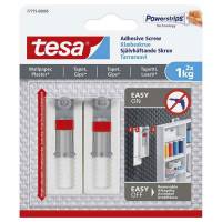Kl&aelig;beskrue, TESA, hvid, til tapet 1 kg pakke a 2 stk