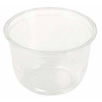 Dessertb&aelig;ger, Rund, &Oslash; 96, h&oslash;jde 63 PLA, transparent, pakke a 50 stk F&oslash;devaregodkendt