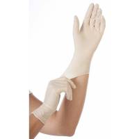 Engangshandsker, S Grip Powder free Latex, hvid, pakke a 100 stk