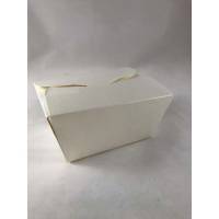 Nudelbakke, Medium 700 ml,109x89x65mm Pap, hvid, For noodles, pakke a 50 stk F&oslash;devaregodkendt