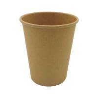 Kaffeb&aelig;ger, Papir + PE, brun, 8 oz karton a 1000 stk, palle 18 kartoner Single wall, F&oslash;devaregodkendt