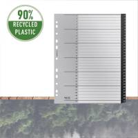 Register, Leitz Recycle, A4,210x297mm sort Pakke med 10 s&aelig;t