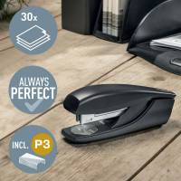 H&aelig;ftemaskine, Leitz Recycle st&oslash;rrelse: 24-26/6, antal ark: 30