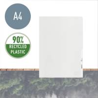 Plastomslag, Leitz Recycle transparent 140&micro;m, 210x297mm, plastik pakke a 25 stk