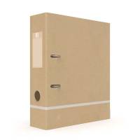 Oxford Touareg brevordner A4 2R 80mm beige/hvid