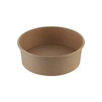 Salatbowle, Rund, &Oslash; 185, h&oslash;jde 50 Kraft, brun, pakke a 50 stk F&oslash;devaregodkendt