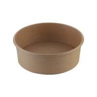 Salatbowle, Rund, &Oslash; 185, h&oslash;jde 65 Kraft, brun, pakke a 50 stk F&oslash;devaregodkendt