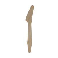 Tr&aelig;bestik, tr&aelig;, tr&aelig;, Wax coated Kniv 185mm, pakke a 100 stk, Exclussiv F&oslash;devaregodkendt