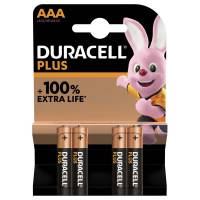 Batteri, Duracell PLUS POWER, AAA alkaline pakke a 4 stk