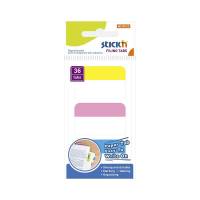 Notes, BNT Stick&acute;n, 3 farver,28x45mm assorteret pakke med 36 stk