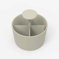 Penneholder, Lintex Bowl, gr&aring;, 150x150 x150mm Fog