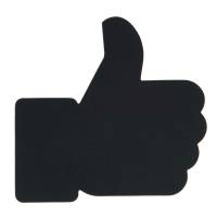 Kridttavle, Securit Silhouette, sort pakke a 4 stk