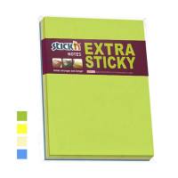 Notes, BNT Stick&acute;n, Extra sticky assorteret, 150x203mm, pakke a 4 stk