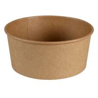 Salatbowle, Rund, &Oslash; 146, h&oslash;jde 51 Pap, brun, pakke a 50 stk F&oslash;devaregodkendt