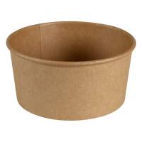 Salatbowle, Rund, &Oslash; 146, h&oslash;jde 69 Pap, brun, pakke a 50 stk F&oslash;devaregodkendt