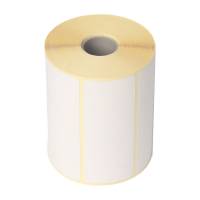 Thermoetiket, Etiket selvkl&aelig;bende Rektangul&aelig;r, Udvendig vikling, 102.00 x 192.00 mm, andre syntetiske papirer Permanent (DP 37), white rulle a 350 etiketter, kasse a 18 ruller