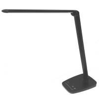 Bordlampe, Unilux Twistled, foldbar, sort