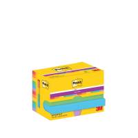 Notes, Post-it, Super sticky, assorteret 48x48mm, pakke a 12 stk 100 \% PEFC Certified
