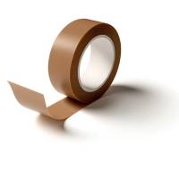 Pakketape, 75 mm x 66.00 m, 35 &micro;m kernediameter: 76 mm, Rulle, pp, Solvent brun, kasse a 24 ruller