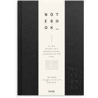 Notesbog, Mayland Deluxe, A5, sort, 148 x210mm, 100g/m2