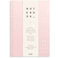 Notesbog, Mayland Deluxe, A5, pink/r&oslash;d 148x210mm, 100g/m2, FSC Mix Credit