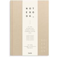 Notesbog, Mayland Deluxe, A5, beige, 148 x210mm, 100g/m2, FSC Mix Credit