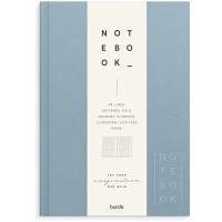 Notesbog, Mayland Deluxe, A5, bl&aring;, 148 x210mm, 100g/m2, FSC Mix Credit