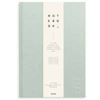 Notesbog, Mayland Deluxe, A4, gr&oslash;n, 210 x297mm, 100g/m2, FSC Mix Credit