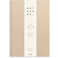 Notesbog, Mayland Deluxe, A4, beige, 210 x297mm, 100g/m2, FSC Mix Credit