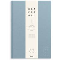 Notesbog, Mayland Deluxe, A4, bl&aring;, 210 x297mm, 100g/m2, FSC Mix Credit