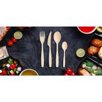 Kaffeske, Wood fibre/Bioplast laminated off white, genanvendelig pakke med 950 stk, F&oslash;devaregodkendt