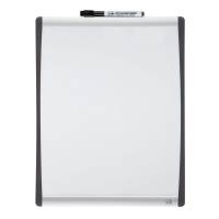 WB tavle m/buet ramme hvid 33,5x28cm